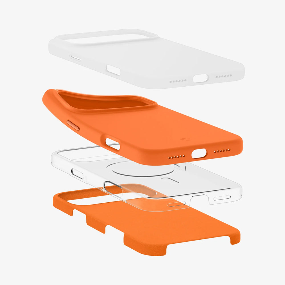 MagSafe futrola za Apple iPhone 17 Pro Max, Spigen, Silicone Fit, Narandžasta