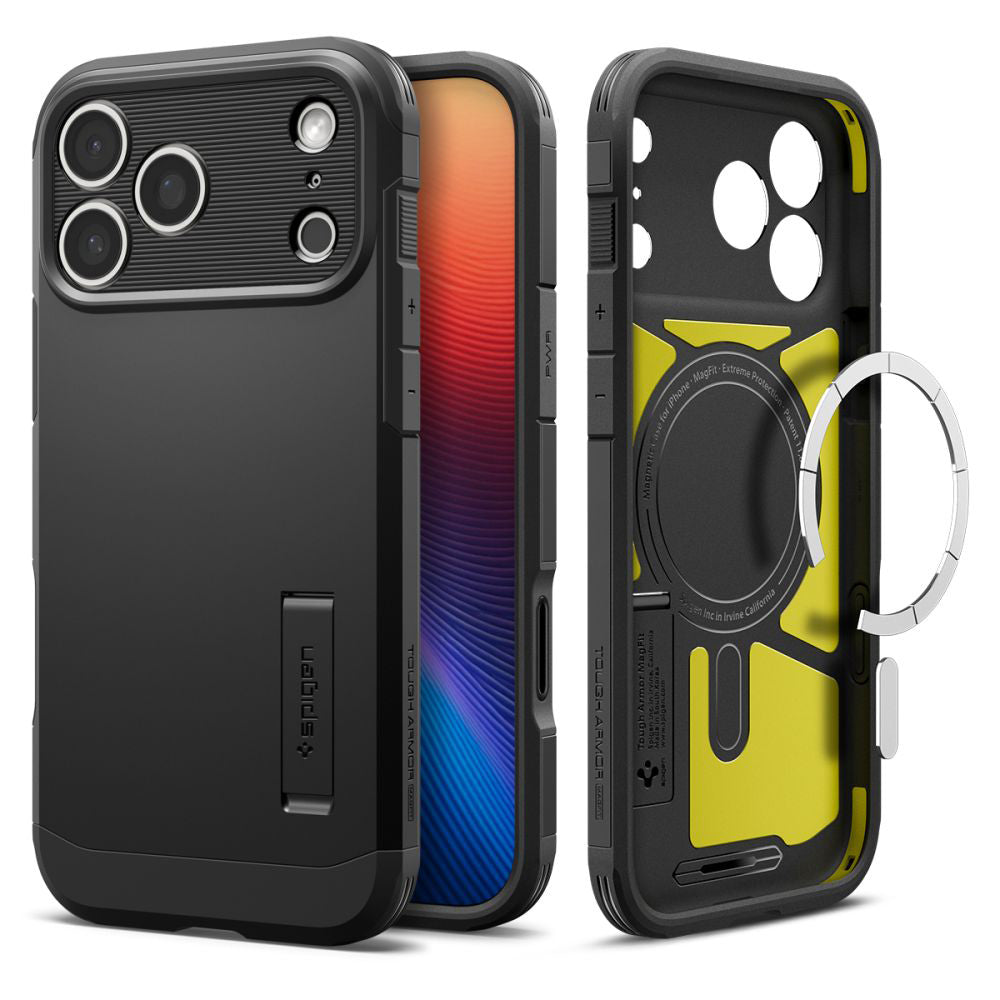 Futrola MagSafe za Apple iPhone 17 Pro Max, Spigen, Tough Armor T, Crna