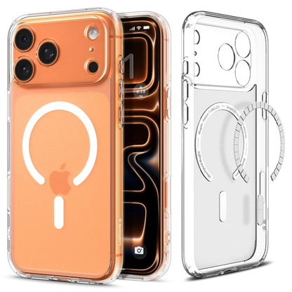 Husa MagSafe za Apple iPhone 17 Pro Max, Spigen, Ultra Hybrid, Satinirano Bela