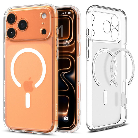 Husa MagSafe za Apple iPhone 17 Pro Max, Spigen, Ultra Hybrid, Satinirano Bela