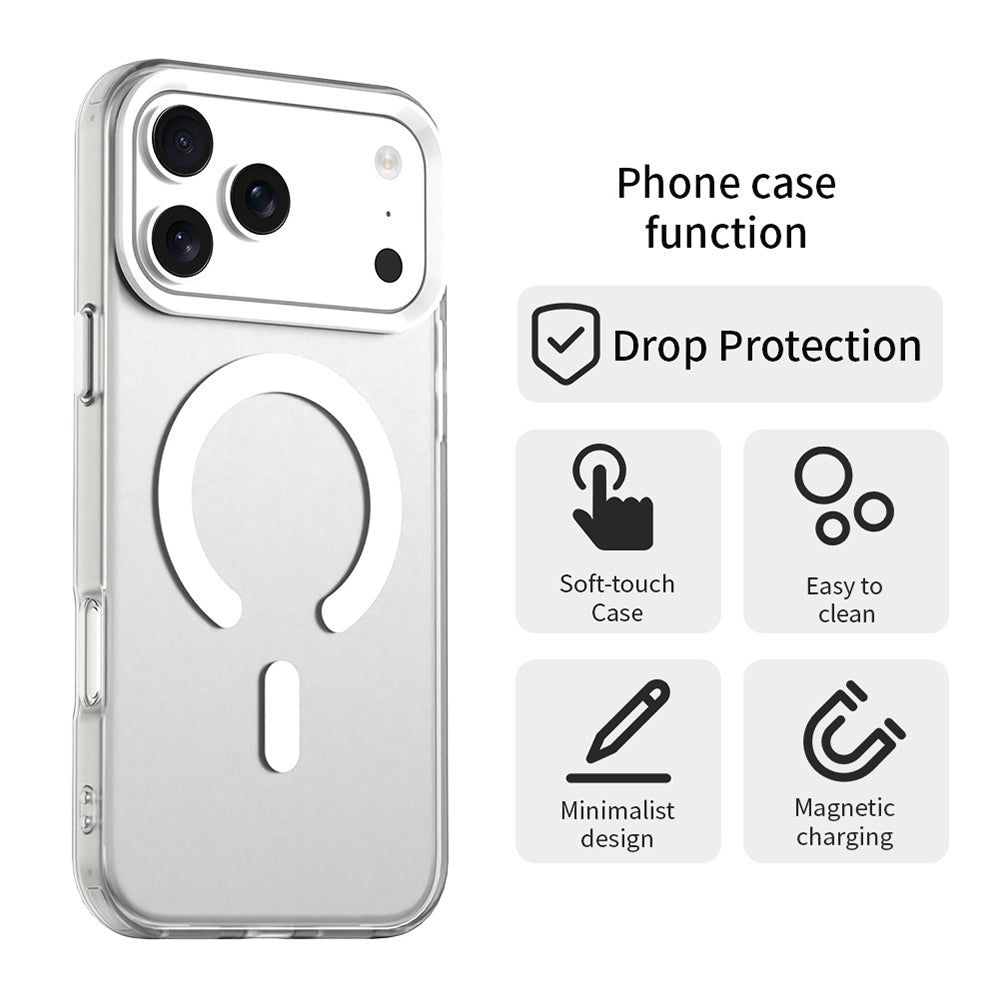 Futrola MagSafe za Apple iPhone 17 Pro Max, Techsuit, CandyCase, Bela