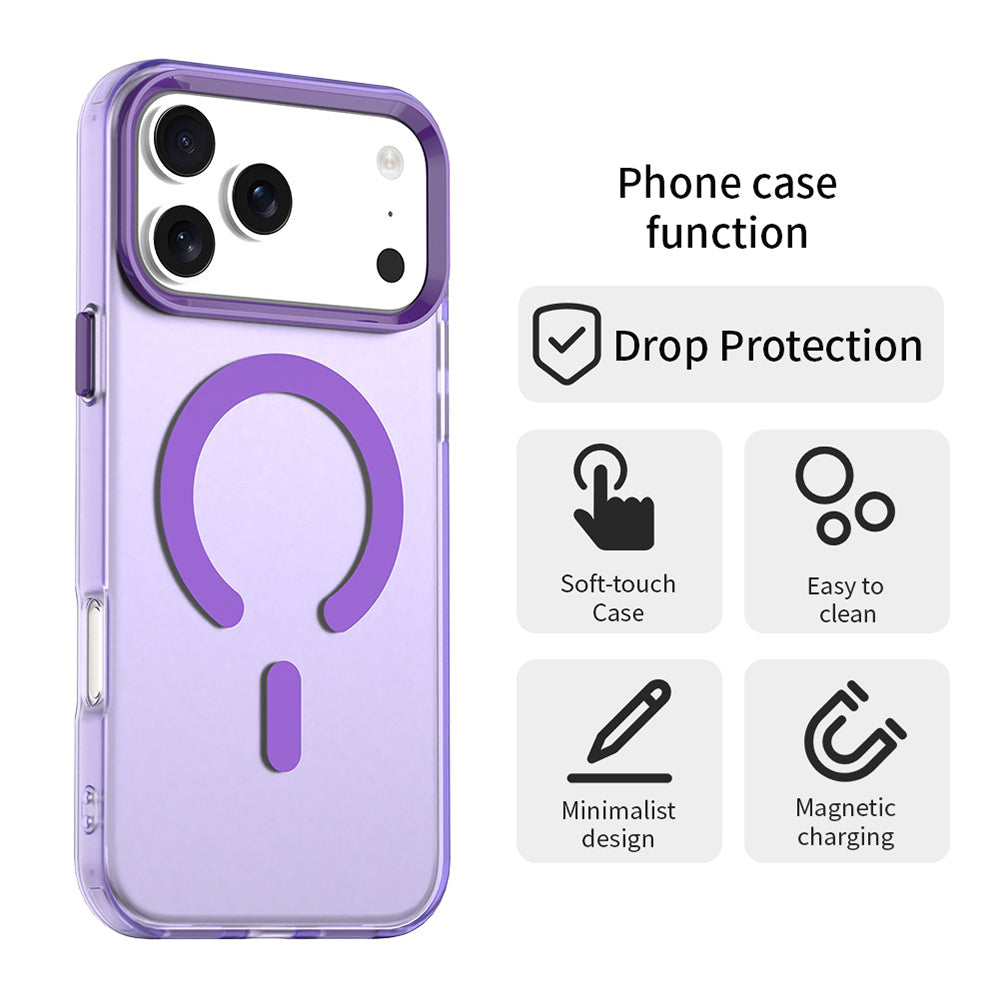 Futrola MagSafe za Apple iPhone 17 Pro Max, Techsuit, CandyCase, Ljubičasta