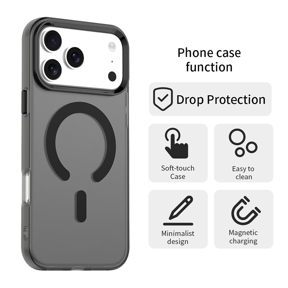 Futrola MagSafe za Apple iPhone 17 Pro Max, Techsuit, CandyCase, Crna