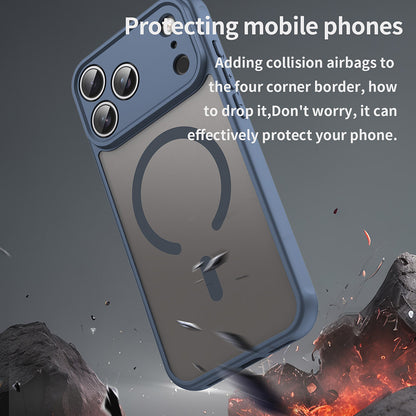 Futrola MagSafe za Apple iPhone 17 Pro Max, Techsuit, HaloFrost II, Tamnoplava