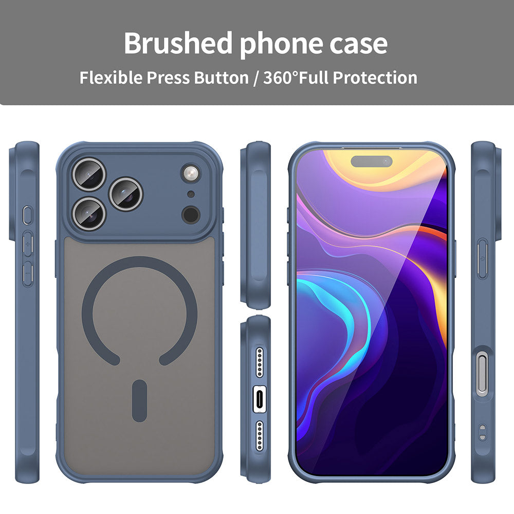 Futrola MagSafe za Apple iPhone 17 Pro Max, Techsuit, HaloFrost II, Tamnoplava