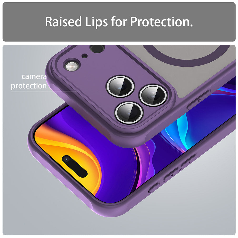 Futrola MagSafe za Apple iPhone 17 Pro Max, Techsuit, HaloFrost II, Ljubičasta