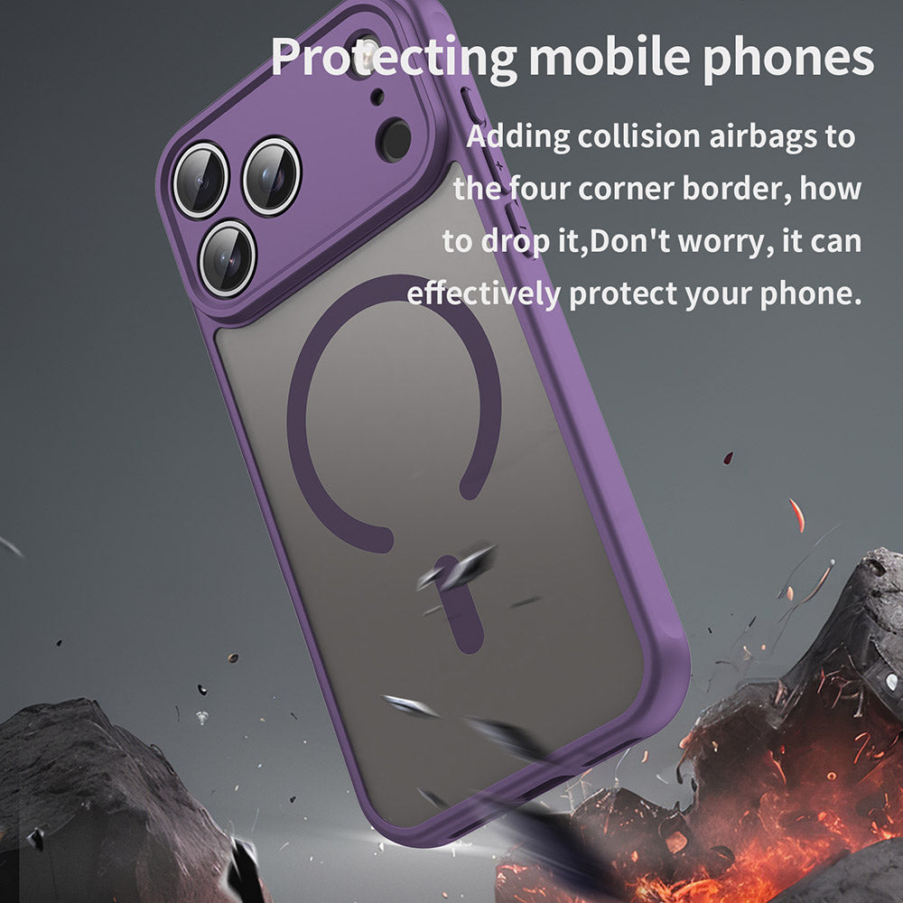 Futrola MagSafe za Apple iPhone 17 Pro Max, Techsuit, HaloFrost II, Ljubičasta