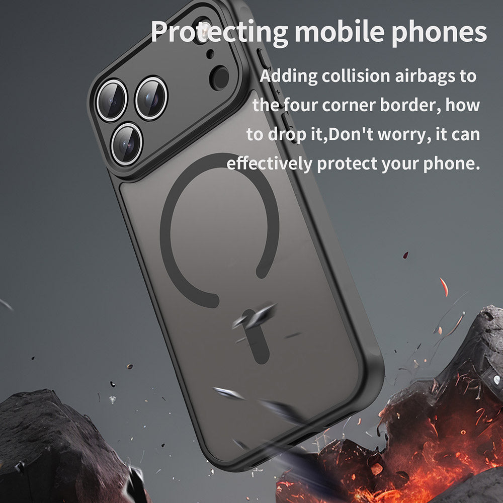 Futrola MagSafe za Apple iPhone 17 Pro Max, Techsuit, HaloFrost II, Crna