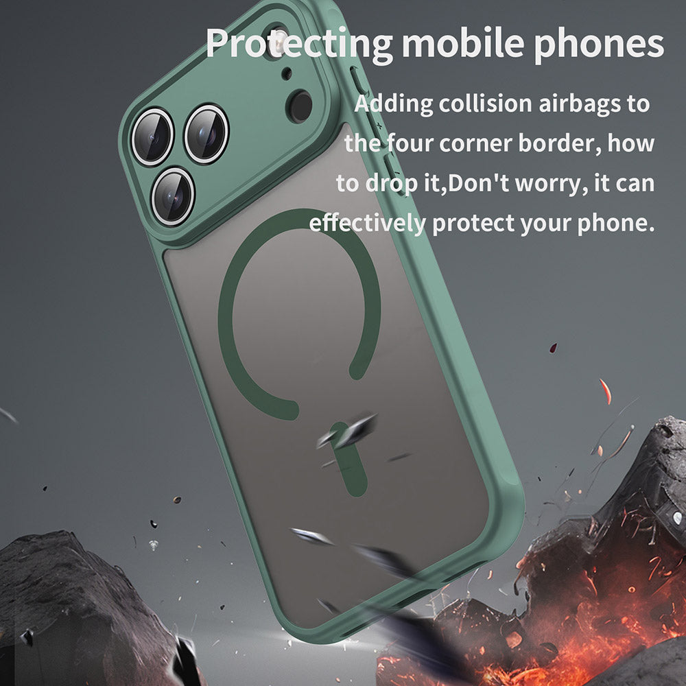 Futrola MagSafe za Apple iPhone 17 Pro Max, Techsuit, HaloFrost II, Zelena