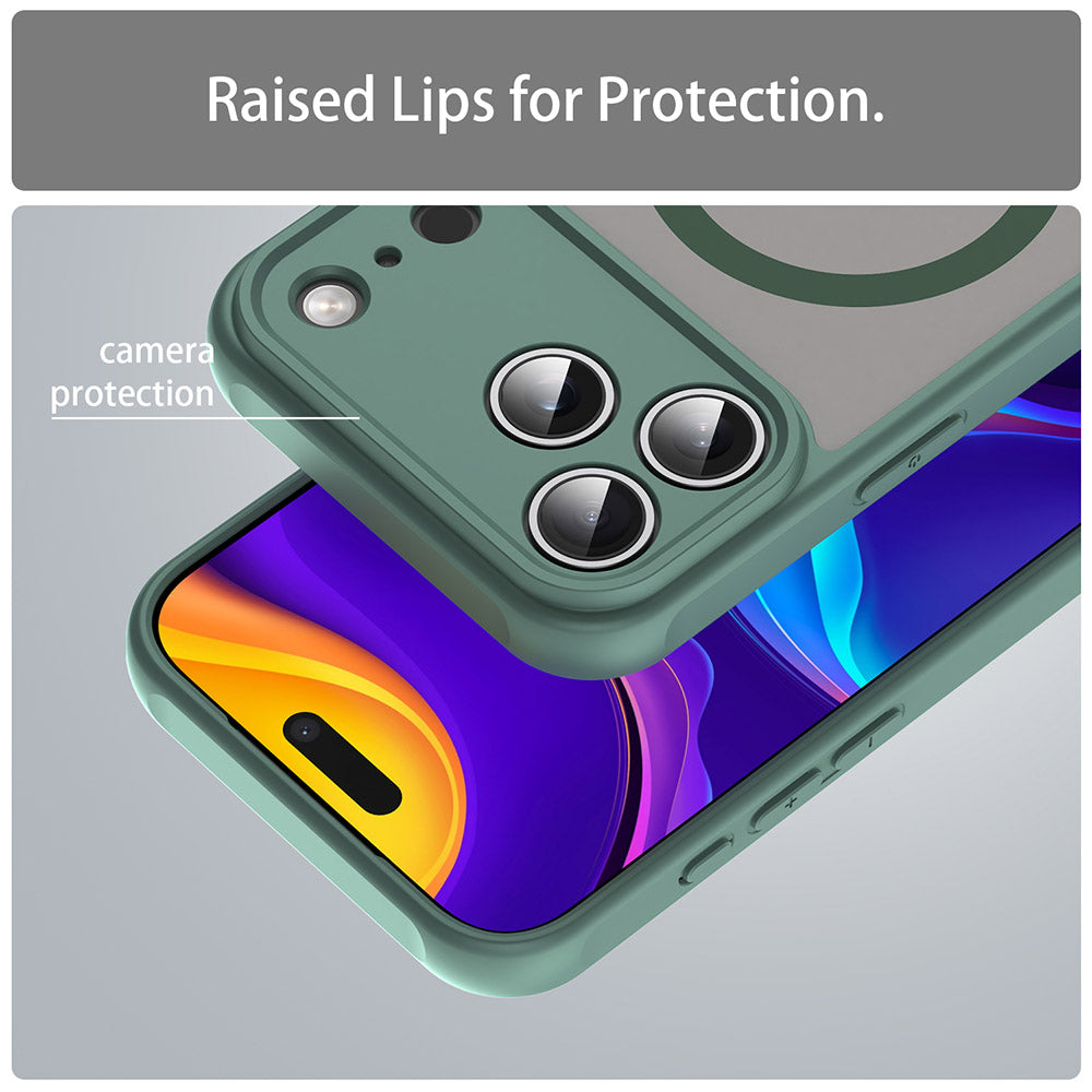 Futrola MagSafe za Apple iPhone 17 Pro Max, Techsuit, HaloFrost II, Zelena