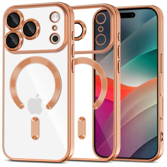 Futrola MagSafe za Apple iPhone 17 Pro Max, Techsuit, Luxury Crystal, Narandžasta