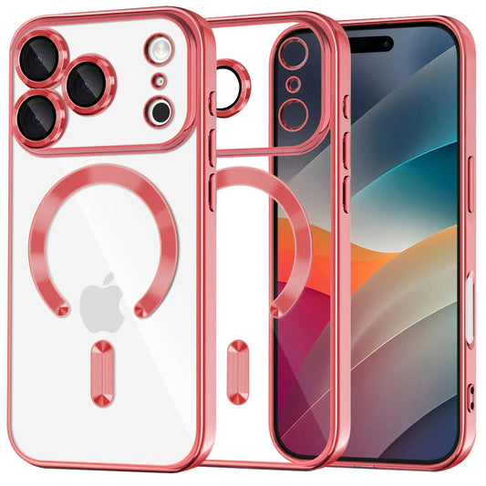 Futrola MagSafe za Apple iPhone 17 Pro Max, Techsuit, Luxury Crystal, Roza