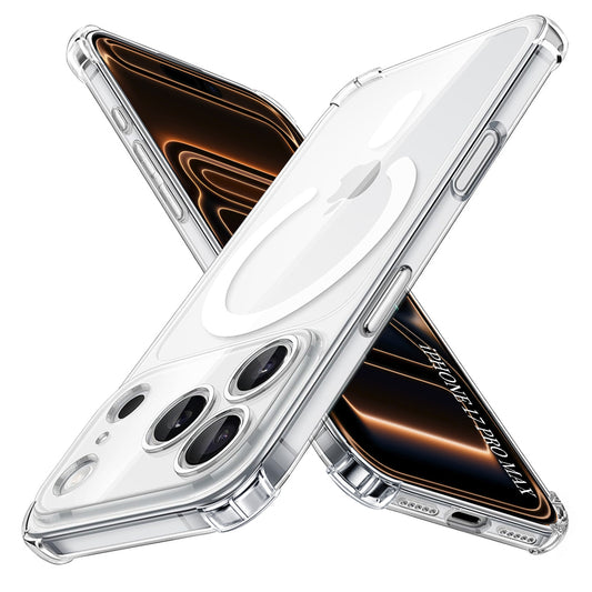 Futrola MagSafe za Apple iPhone 17 Pro Max, Techsuit, Shockproof, Transparentna
