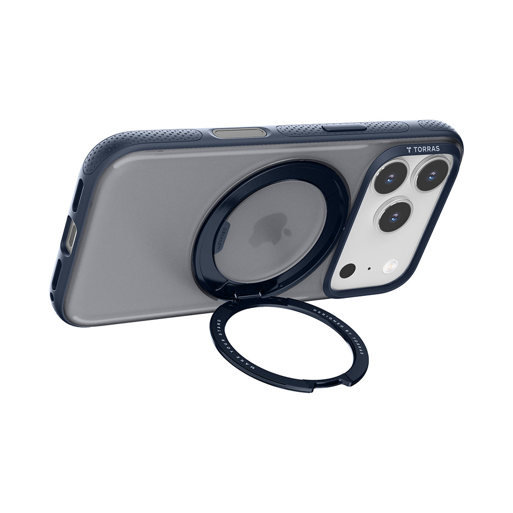 Husa MagSafe za Apple iPhone 17 Pro Max, Torras, Ostand R Fitness, Plava