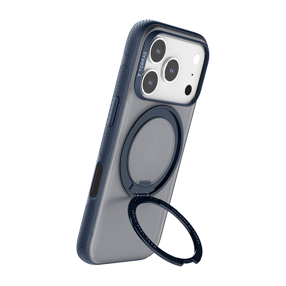 Husa MagSafe za Apple iPhone 17 Pro Max, Torras, Ostand R Fitness, Plava