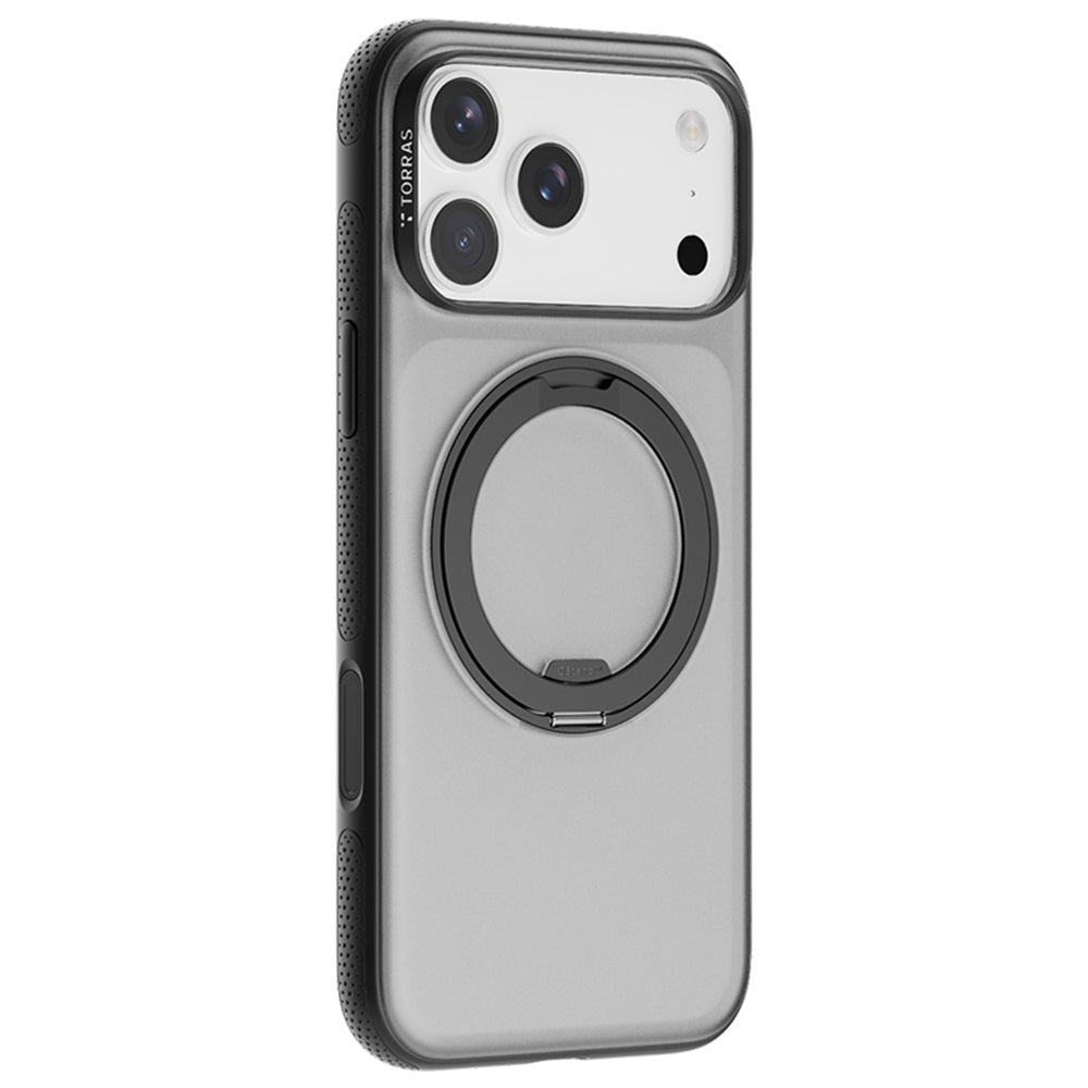 Husa MagSafe za Apple iPhone 17 Pro Max, Torras, Ostand R Fitness, Crna