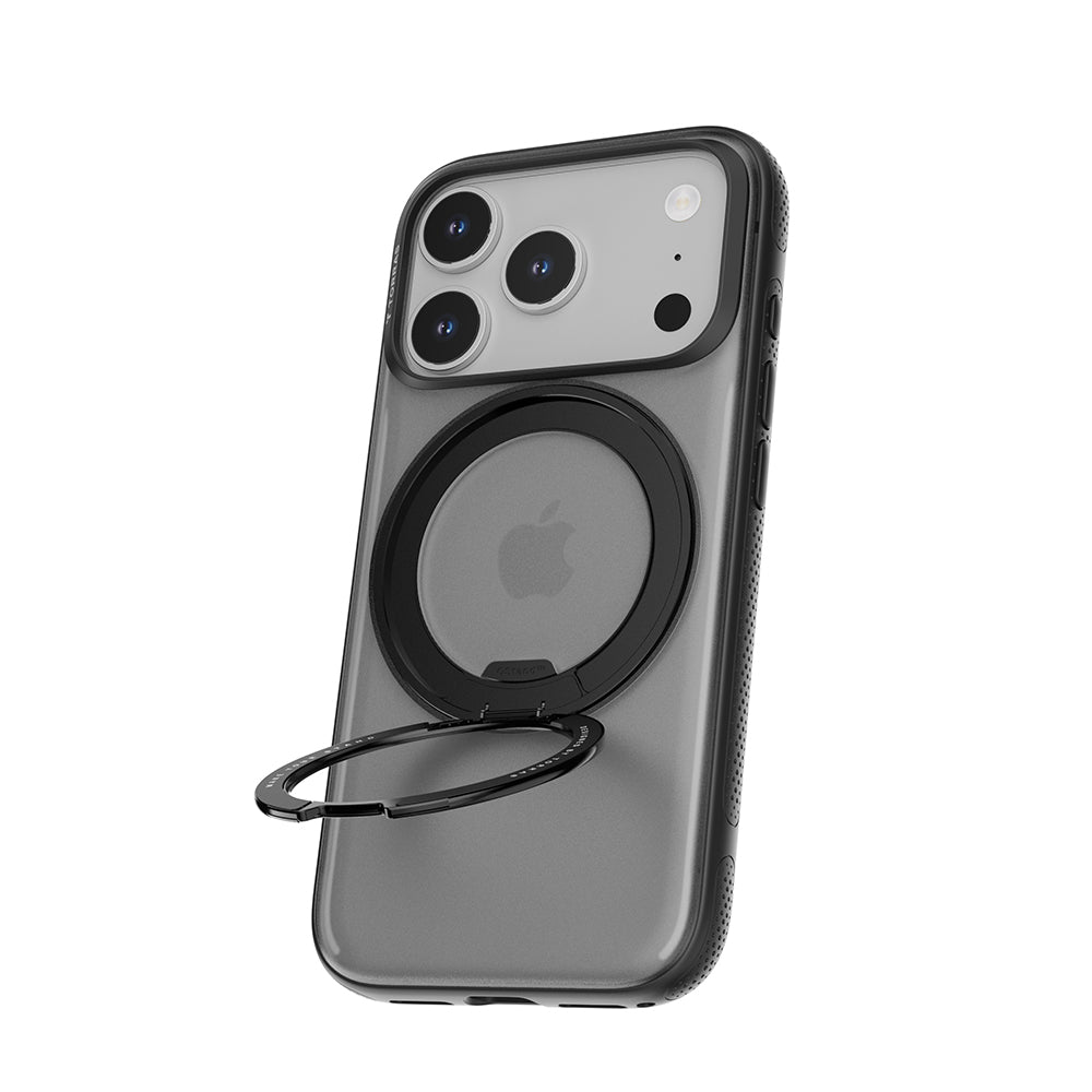 Husa MagSafe za Apple iPhone 17 Pro Max, Torras, Ostand R Fitness, Crna