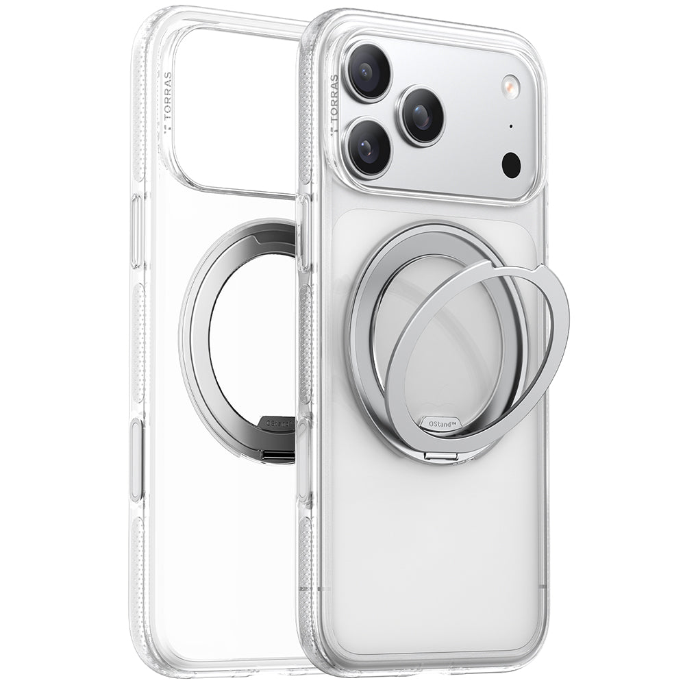 Futrola MagSafe za Apple iPhone 17 Pro Max, Torras, Ostand R Fitness, Transparentna