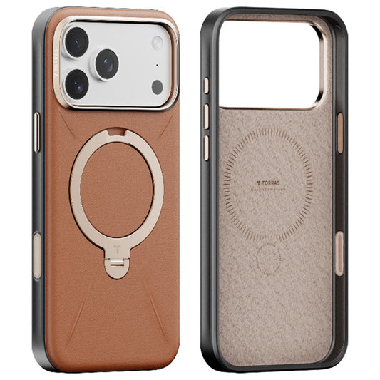 Futrola MagSafe za Apple iPhone 17 Pro Max, Torras, QPRO Leather, Braon