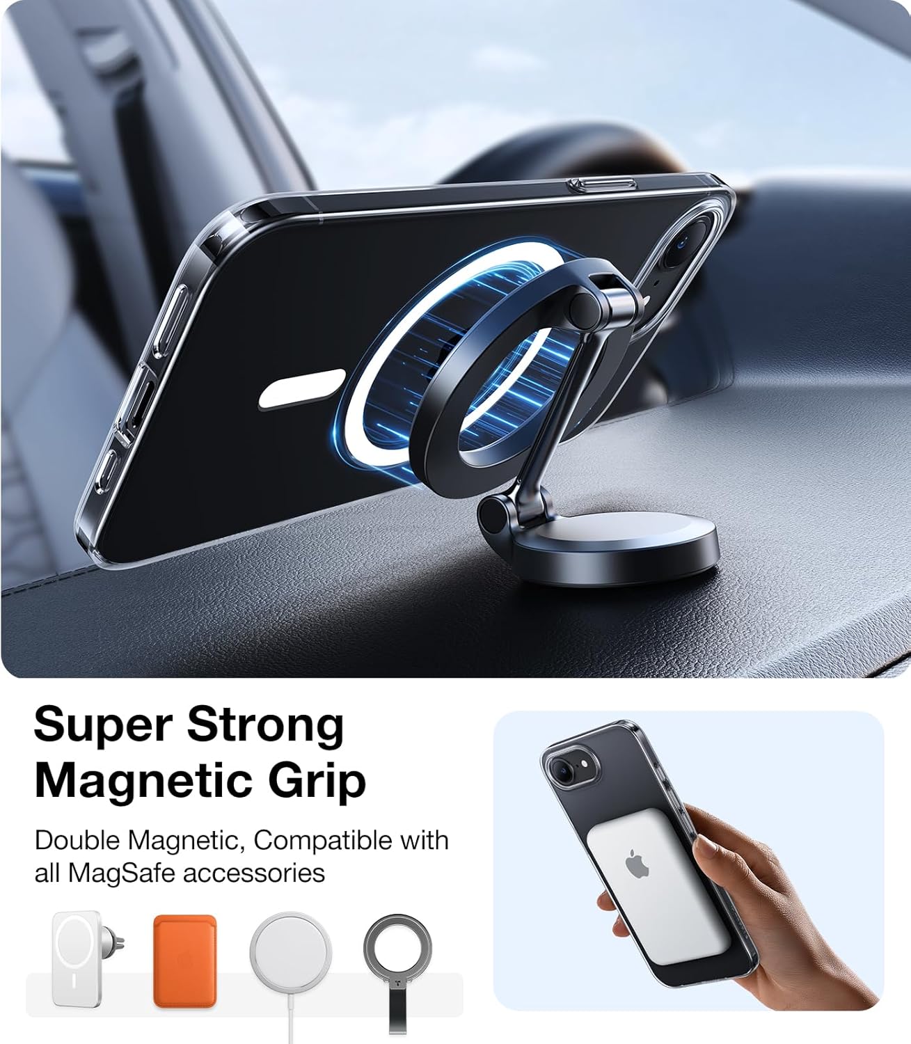 Futrola MagSafe za Apple iPhone 17 Pro Max, Torras, SlimFit, Transparentna