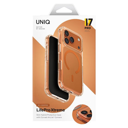 Futrola MagSafe za Apple iPhone 17 Pro Max, UNIQ, LifePro Xtreme MagClick, Narandžasta