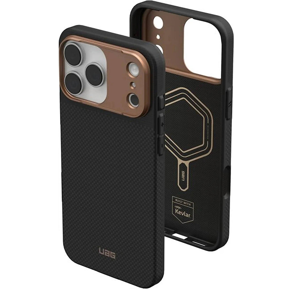 MagSafe futrola za Apple iPhone 17 Pro Max, Urban Armor Gear, Fibr Armr, Crna Bronzana