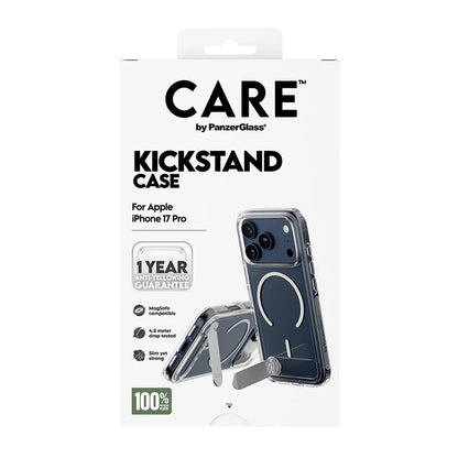 Futrola MagSafe za Apple iPhone 17 Pro, PanzerGlass, sa karakteristikom postolja, Transparentna