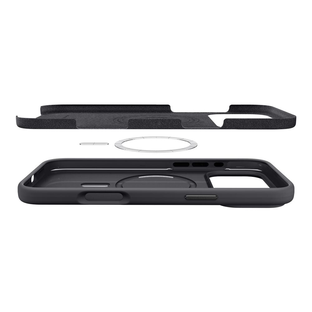 Futrola MagSafe za Apple iPhone 17 Pro, Spigen, Silicone Fit, Crna