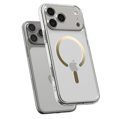Futrola MagSafe za Apple iPhone 17 Pro, Spigen, Ultra Hybrid, Zlatno Transparentna
