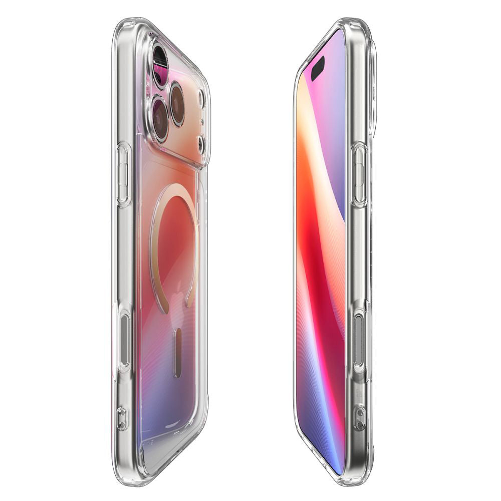 Futrola MagSafe za Apple iPhone 17 Pro, Spigen, Ultra Hybrid, Zlatno Transparentna