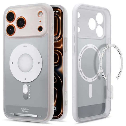 Futrola MagSafe za Apple iPhone 17 Pro, Spigen, Ultra Hybrid Classic, Srebrna