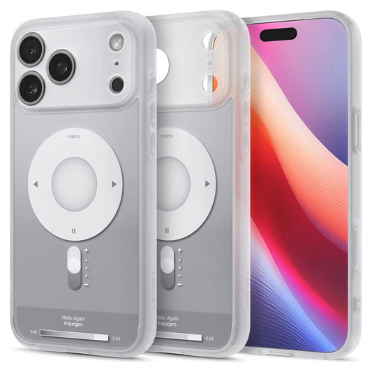 Futrola MagSafe za Apple iPhone 17 Pro, Spigen, Ultra Hybrid Classic, Srebrna