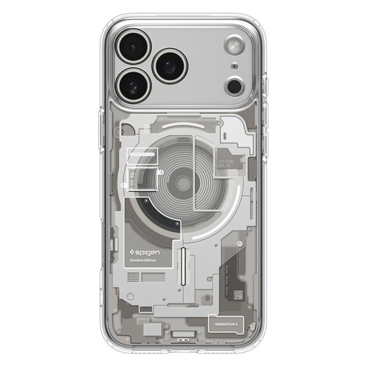 Husa MagSafe za Apple iPhone 17 Pro, Spigen, Ultra Hybrid, Transparentna