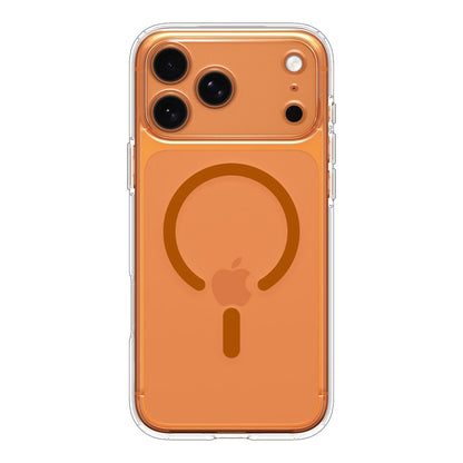 Husa MagSafe za Apple iPhone 17 Pro, Spigen, Ultra Hybrid, Transparentna Narandžasta ACS11112