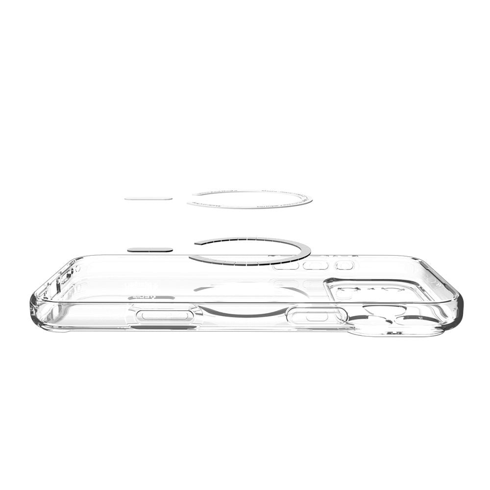 Husa MagSafe za Apple iPhone 17 Pro, Spigen, Ultra Hybrid, Transparentna Narandžasta ACS11112