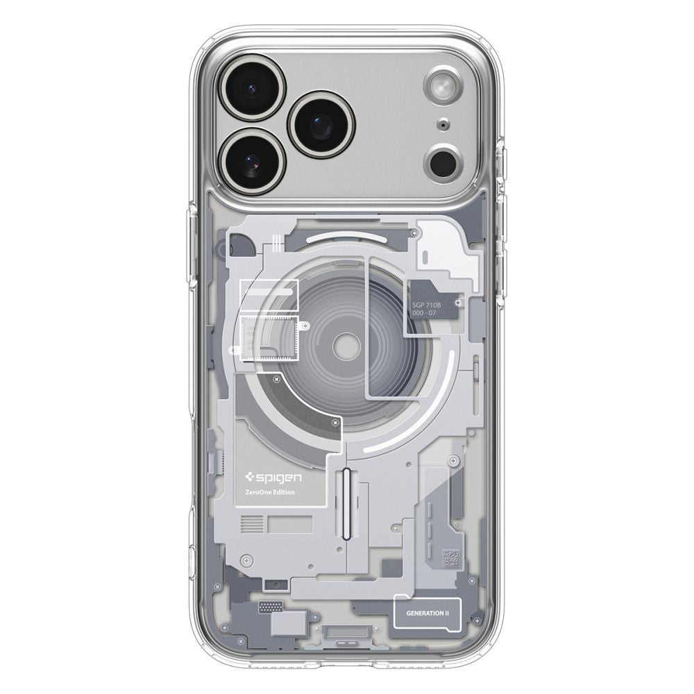 Futrola MagSafe za Apple iPhone 17 Pro, Spigen, Ultra Hybrid Zero One, Bela
