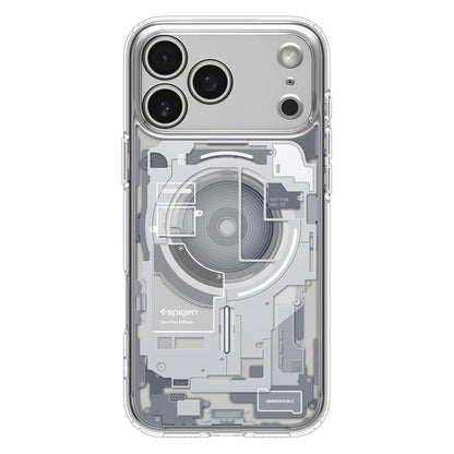 Futrola MagSafe za Apple iPhone 17 Pro, Spigen, Ultra Hybrid Zero One, Bela