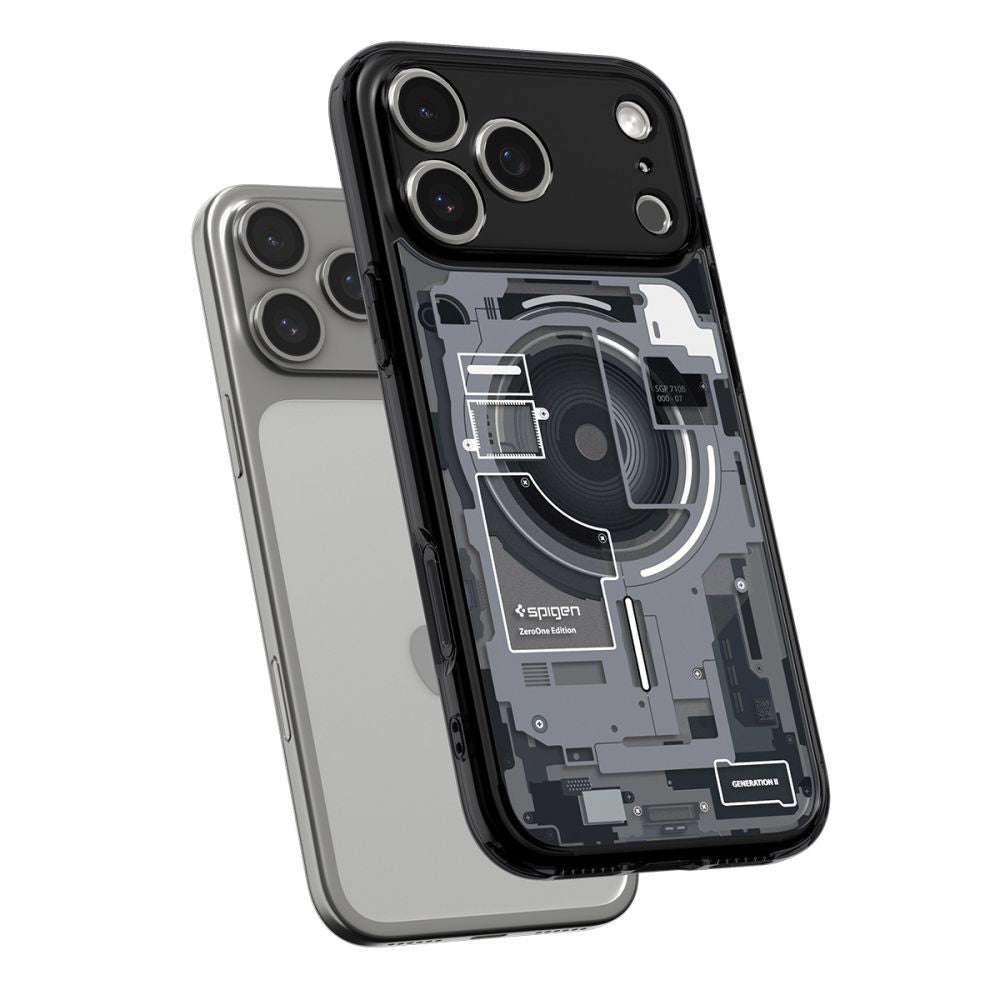 Futrola MagSafe za Apple iPhone 17 Pro, Spigen, Ultra Hybrid Zero One, Crna