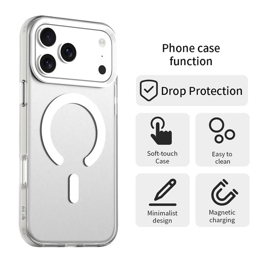 Futrola MagSafe za Apple iPhone 17 Pro, Techsuit, CandyCase, Bela