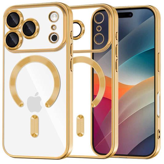 Futrola MagSafe za Apple iPhone 17 Pro, Techsuit, Luxury Crystal, Zlatna