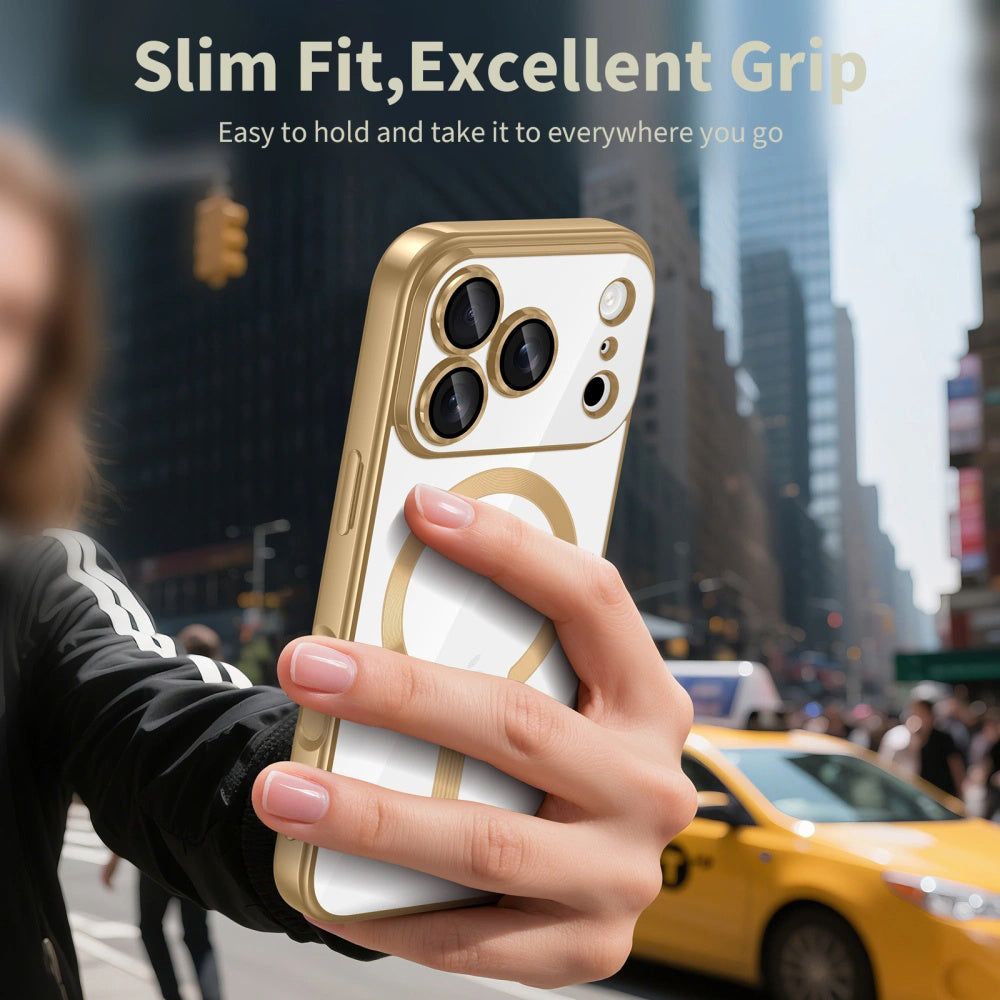 Futrola MagSafe za Apple iPhone 17 Pro, Techsuit, Luxury Crystal, Svetlo Ljubičasta