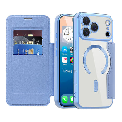 Futrola MagSafe za Apple iPhone 17 Pro, Techsuit, SmartMag Book, Plava