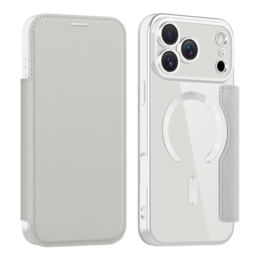 Futrola MagSafe za Apple iPhone 17 Pro, Techsuit, SmartMag Book, Siva