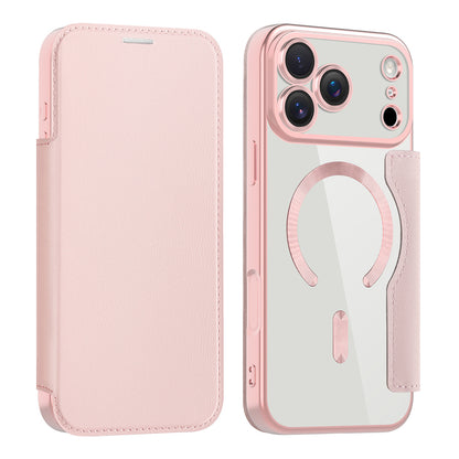 Futrola MagSafe za Apple iPhone 17 Pro, Techsuit, SmartMag Book, Roze