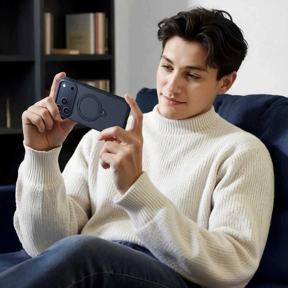 Husa MagSafe za Apple iPhone 17 Pro, Torras, QPRO Silicone, Svijetlo plava