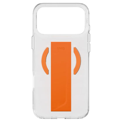 Futrola MagSafe za Apple iPhone 17 Pro, UNIQ, Heldro Air MagClick, Transparentna Narandžasta