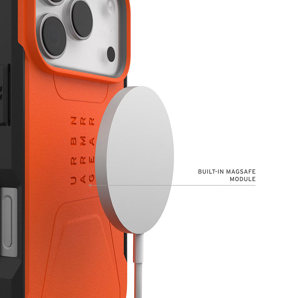 MagSafe futrola za Apple iPhone 17 Pro, Urban Armor Gear, Civilian, Narandžasta