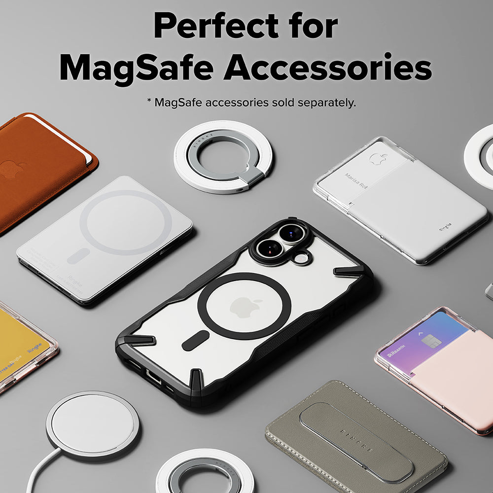 Futrola MagSafe za Apple iPhone 17, Ringke, Fusion X, Crna