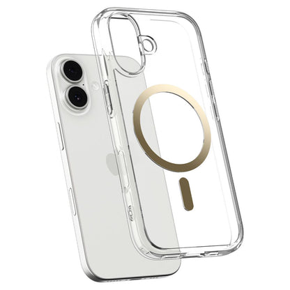 Futrola MagSafe za Apple iPhone 17, Spigen, Ultra Hybrid, Zlatno Transparentna