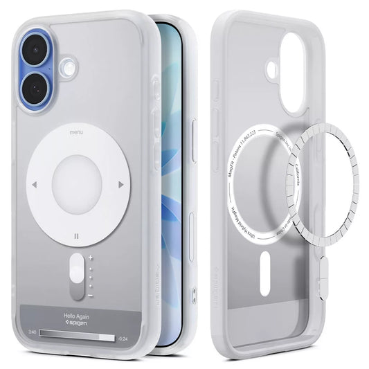 Futrola MagSafe za Apple iPhone 17, Spigen, Ultra Hybrid Classic, Srebrna